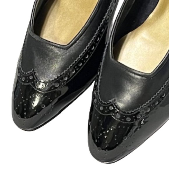 SESTO MEUCCI OLE Black Patent Leather Flats 5.5M - Picture 3 of 16